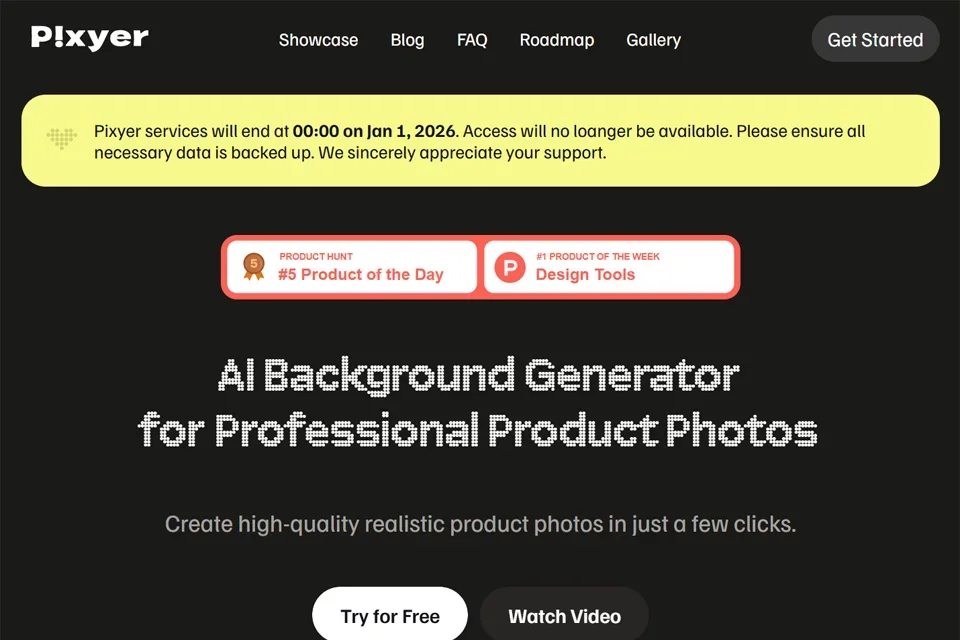 Pixyer 网站预览图