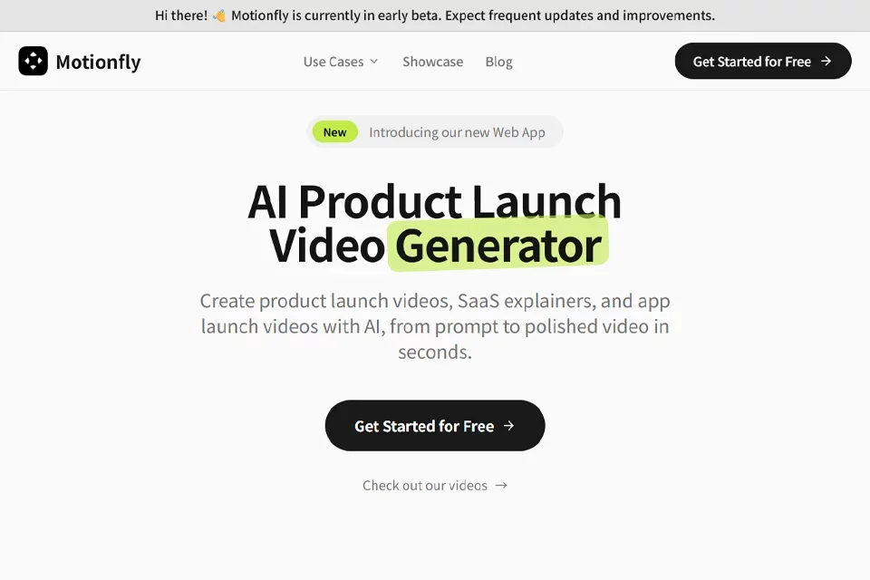 Motionfly 网站预览图