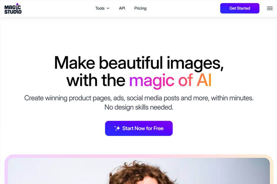 Magic Studio 网站预览图