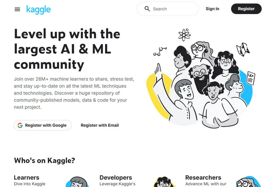 kaggle 网站预览图