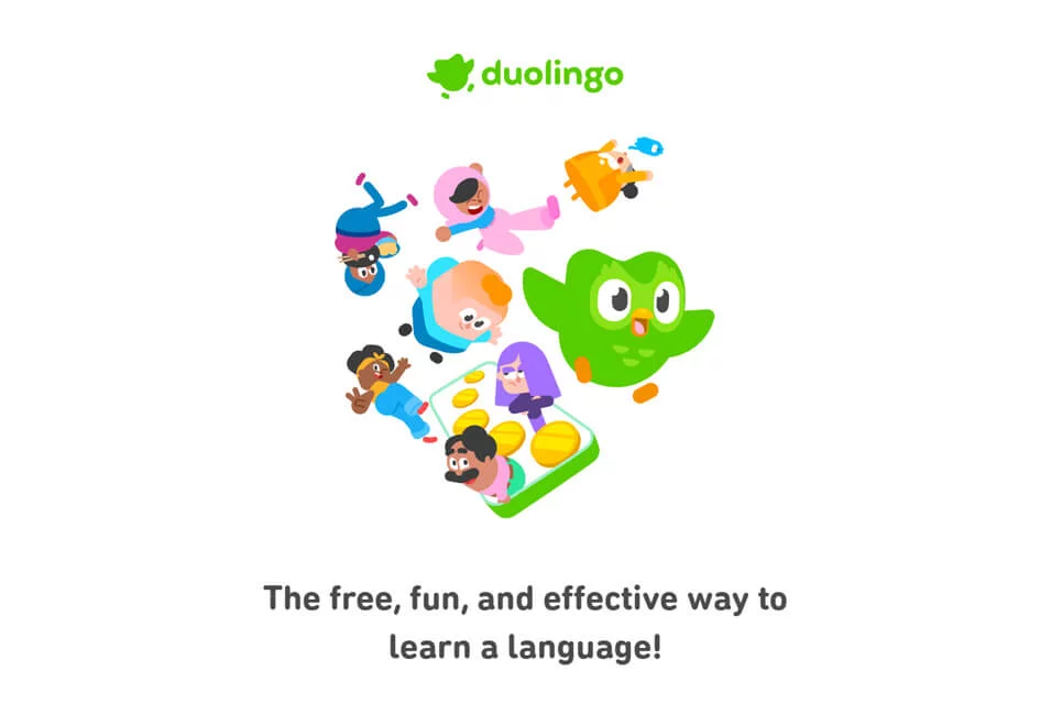 Duolingo 网站预览图