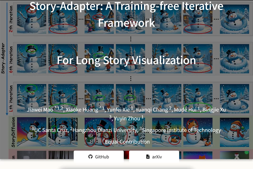Story-Adapter 网站预览图