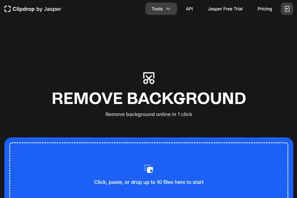 ClipDrop 网站预览图