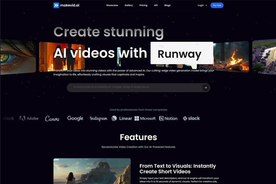 MakeVid 网站预览图