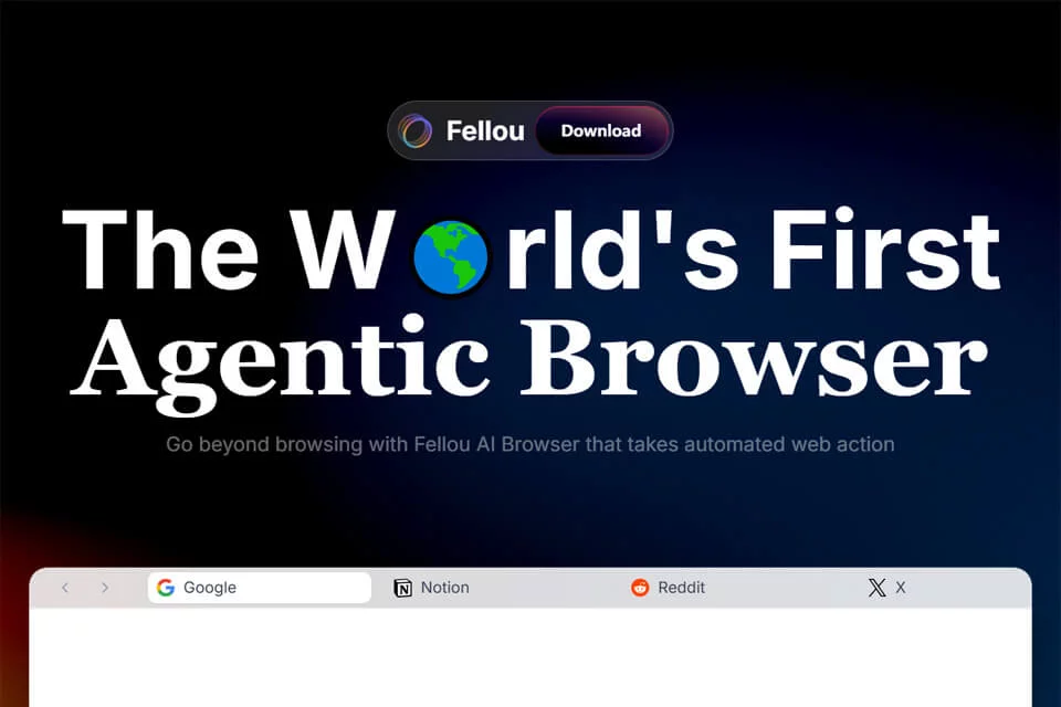Fellou CE 网站预览图