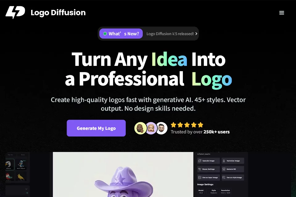 Logo Diffusion 网站预览图