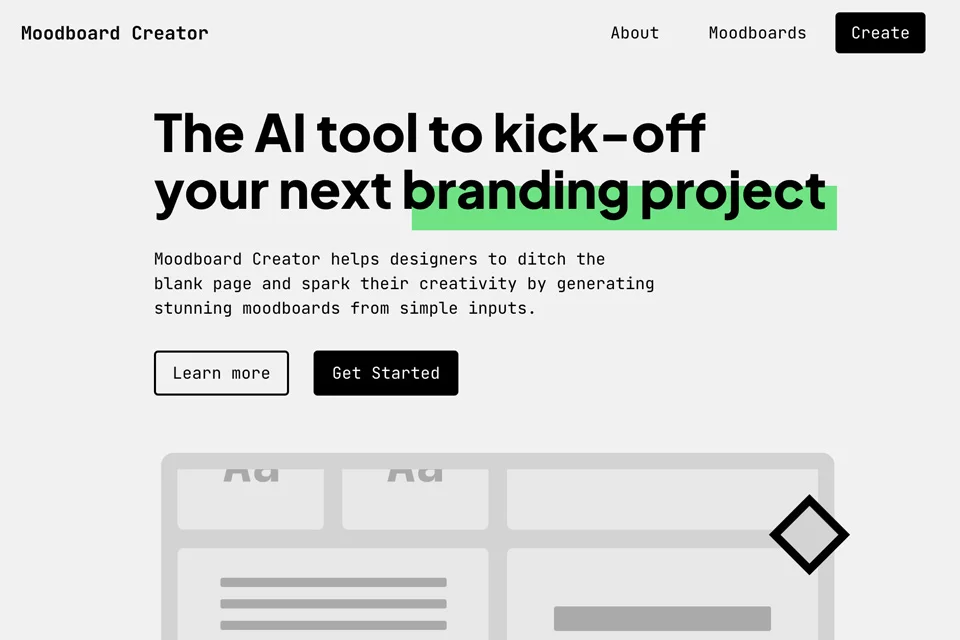 Moodboard Creator 网站预览图