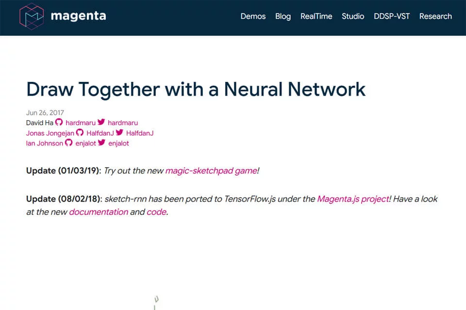 Magenta 网站预览图