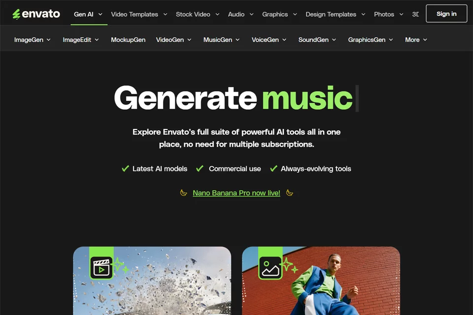 Envato 网站预览图