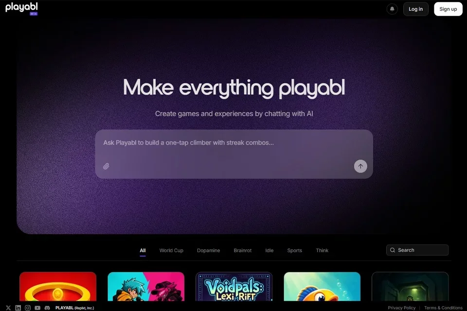 Playabl 网站预览图