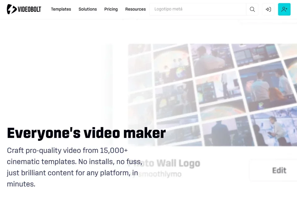 Videobolt 网站预览图