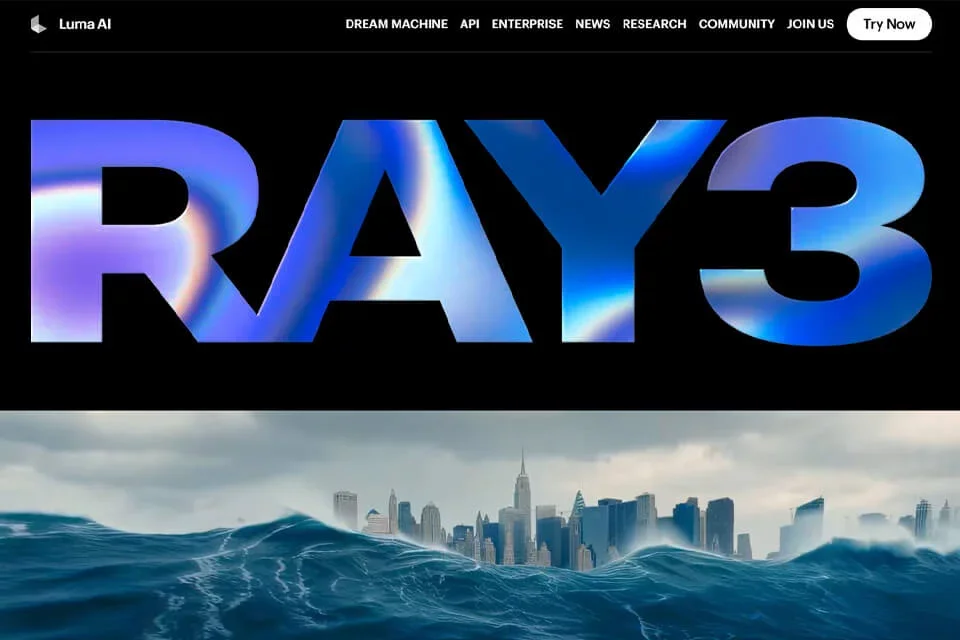 Ray2 网站预览图