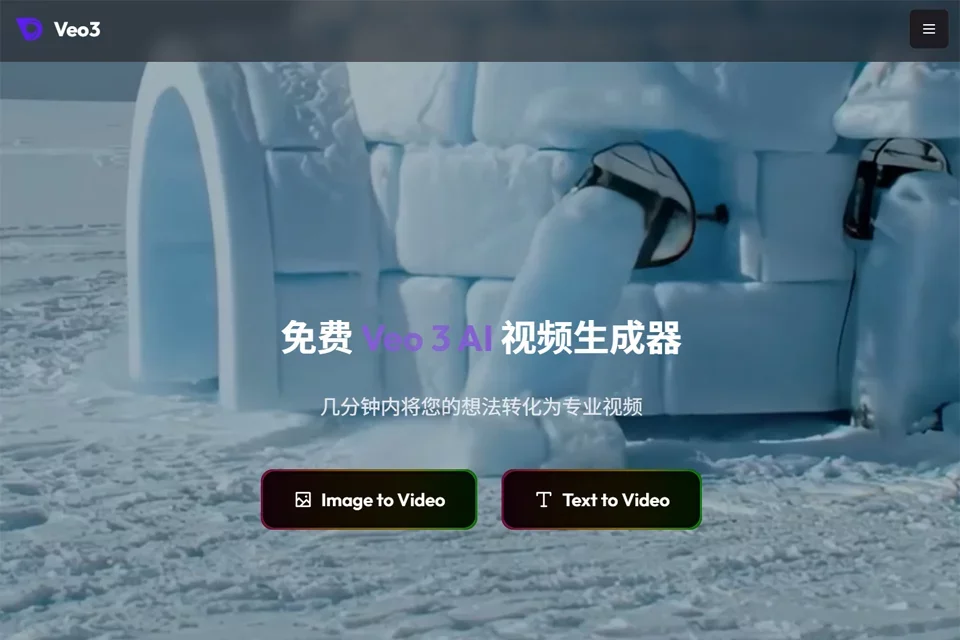 Veo3 网站预览图