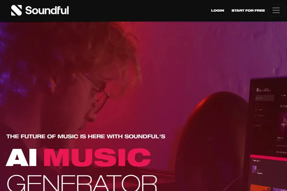 Soundful 网站预览图