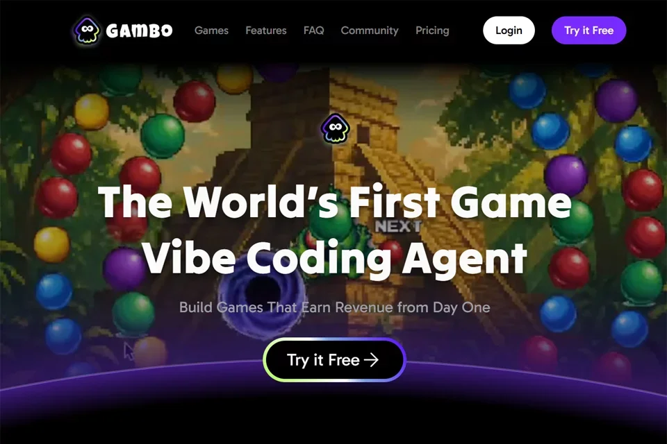 Gambo 网站预览图