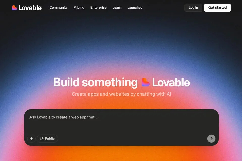 Lovable 网站预览图
