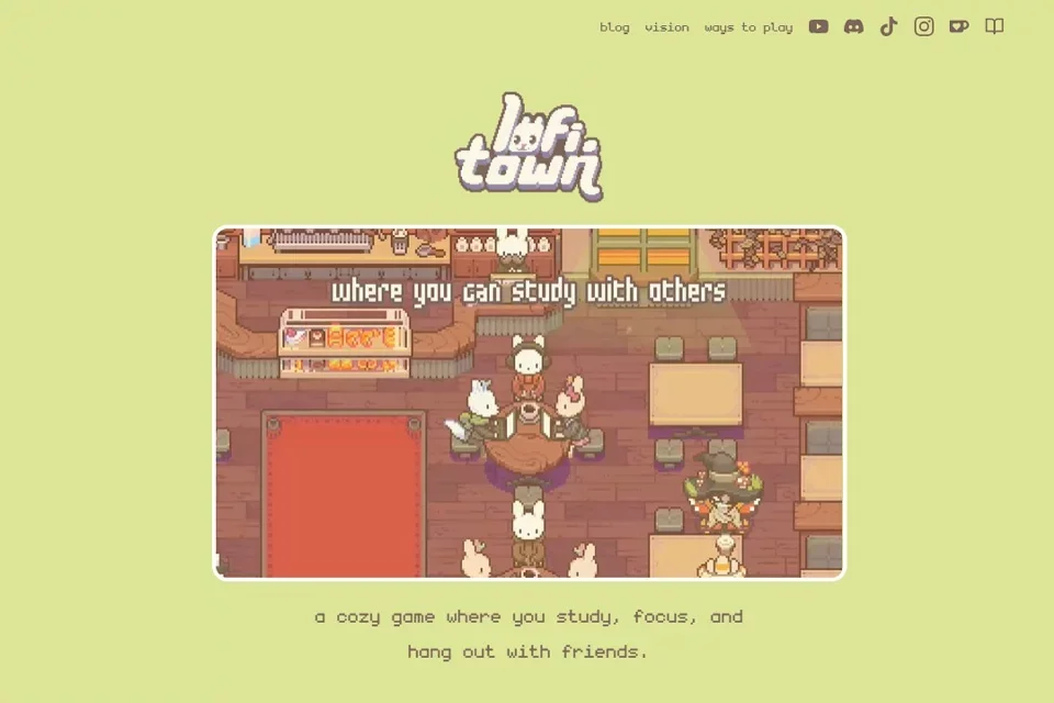 lofi.town 网站预览图