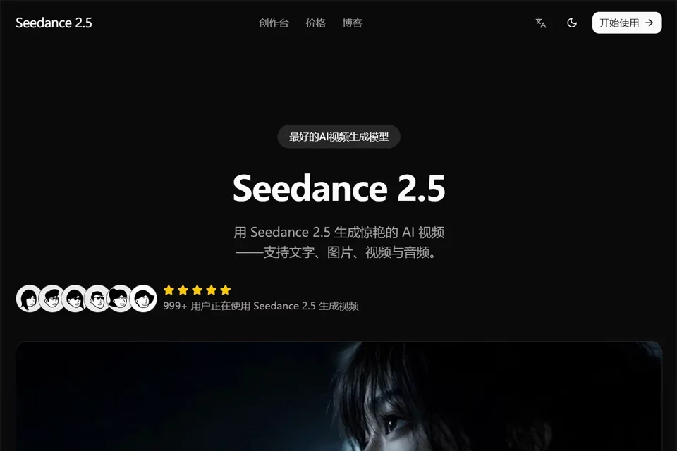Seedance 2.5 网站预览图