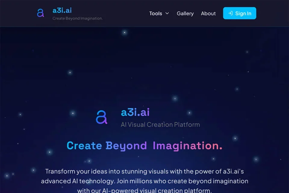 a3i.ai 网站预览图