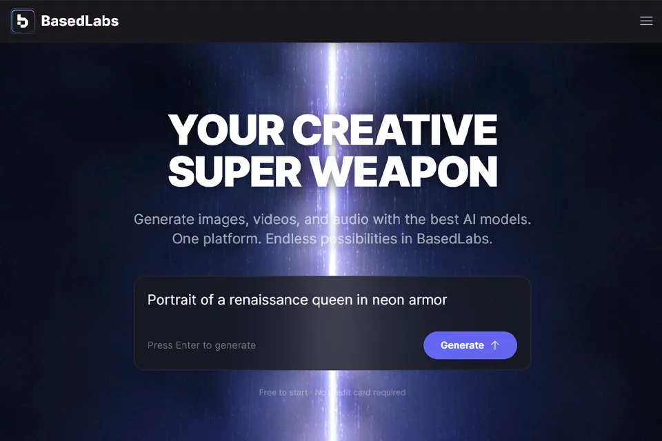 BasedLabs AI 网站预览图