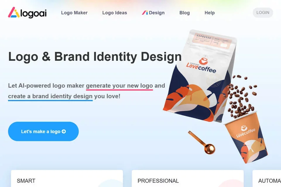 LogoAI 网站预览图