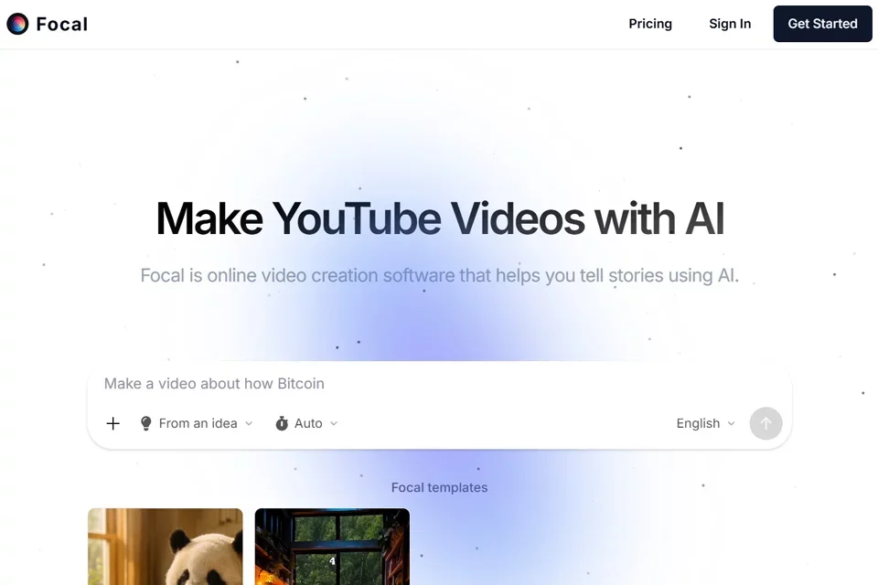 FocalML 网站预览图