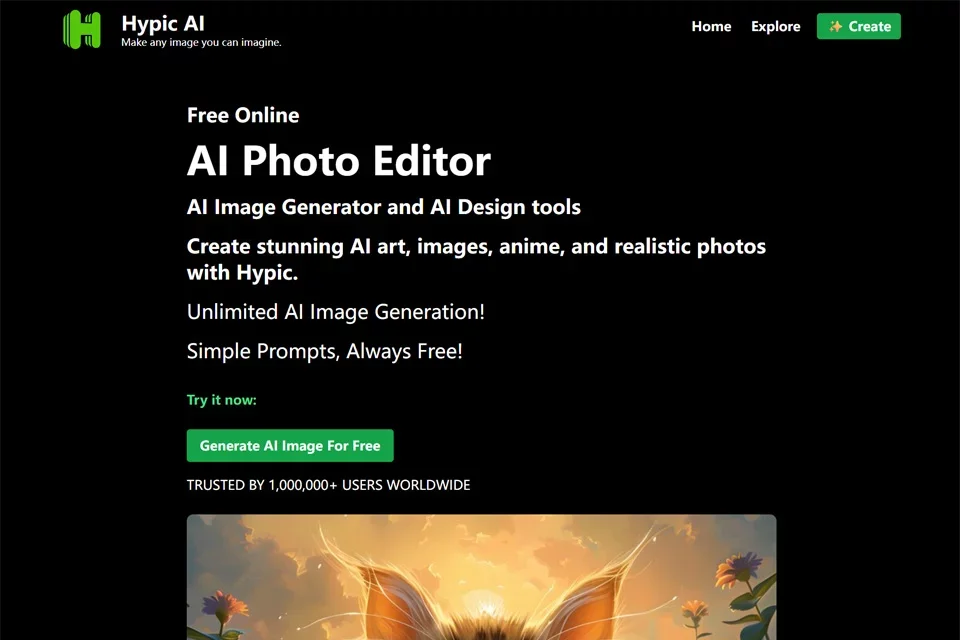 Hypic AI 网站预览图