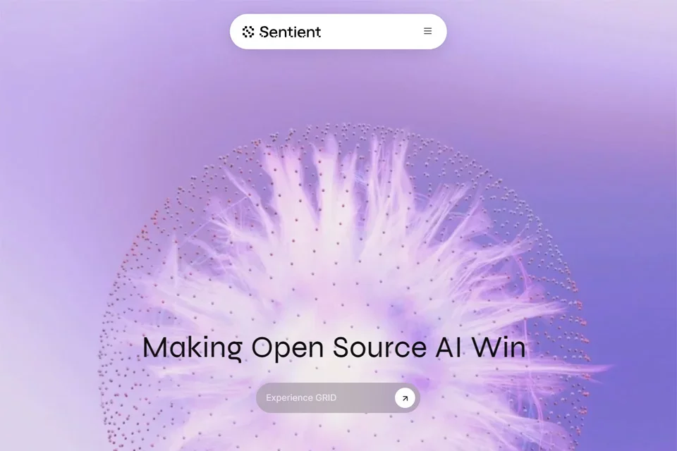 Sentient Chat 网站预览图