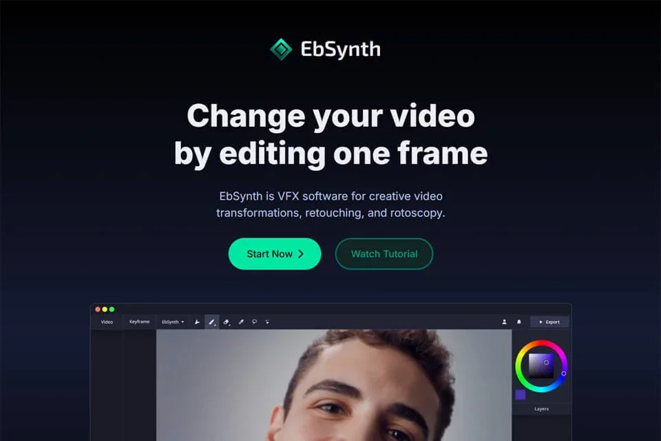 Ebsynth 网站预览图