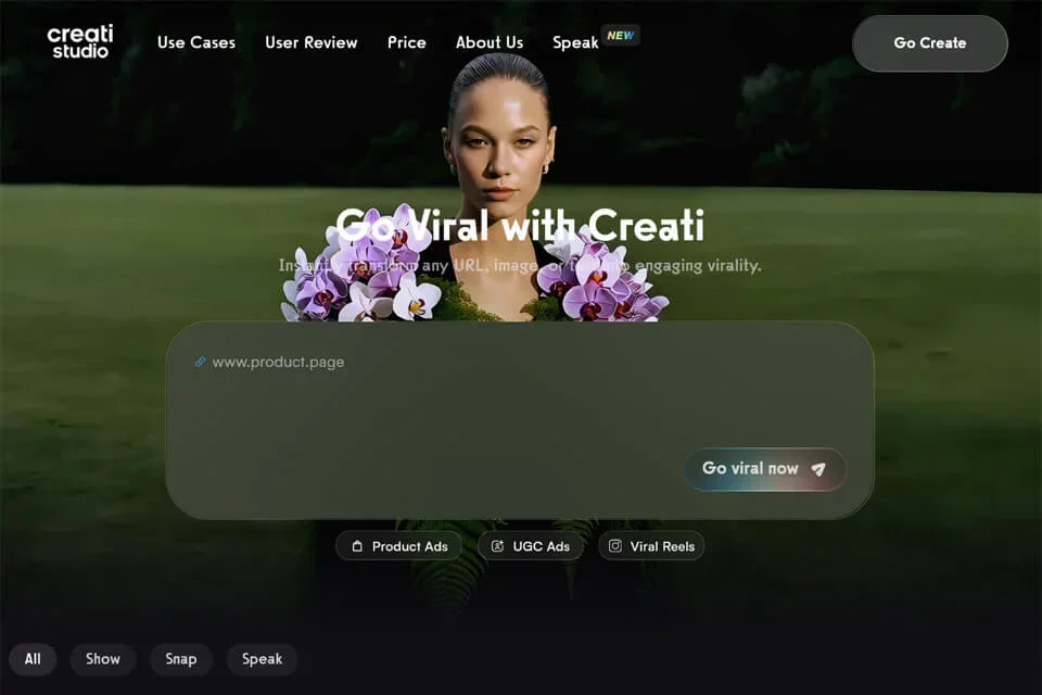 Creati AI 网站预览图