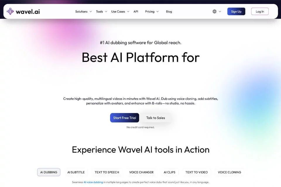 wavel 网站预览图