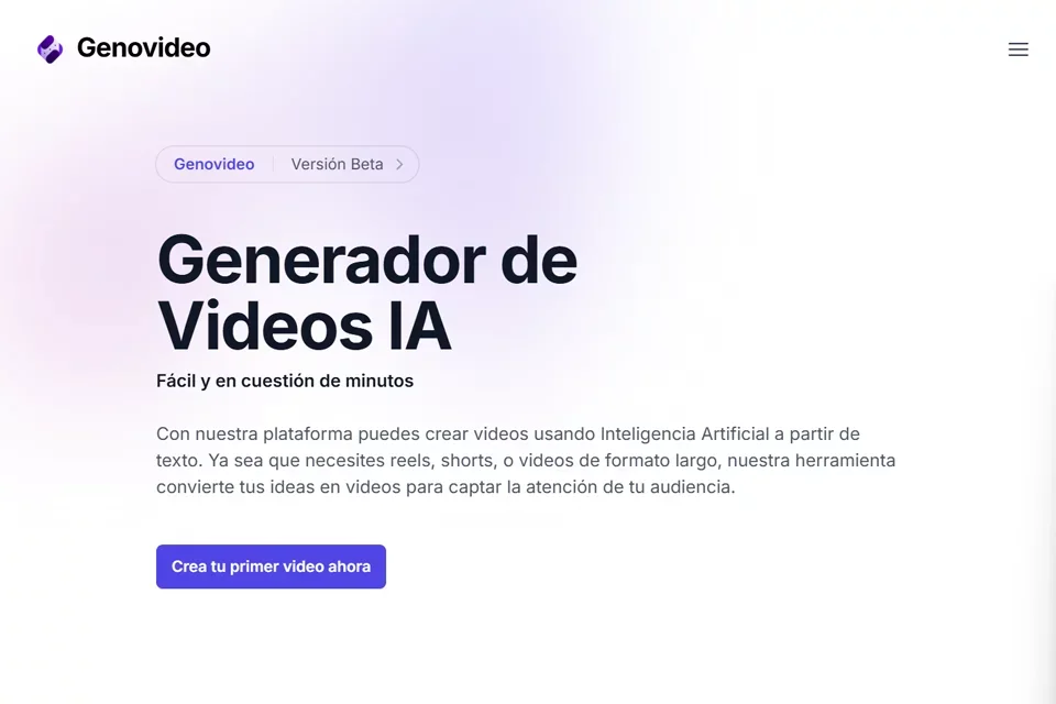 Genovideo 网站预览图
