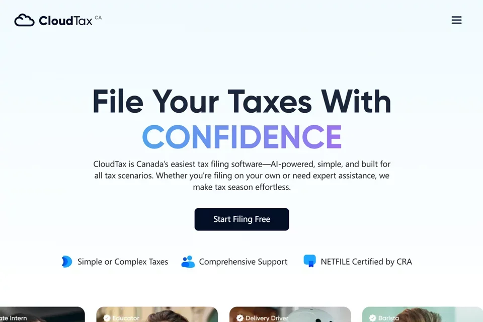 CloudTax 网站预览图