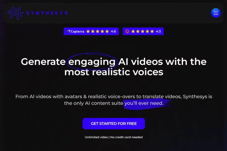 Synthesys 网站预览图