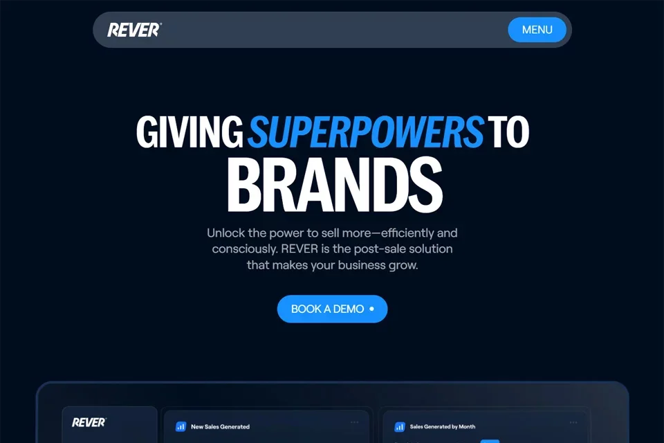 REVER 网站预览图