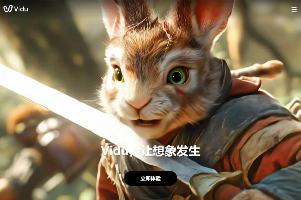 Vidu 网站预览图
