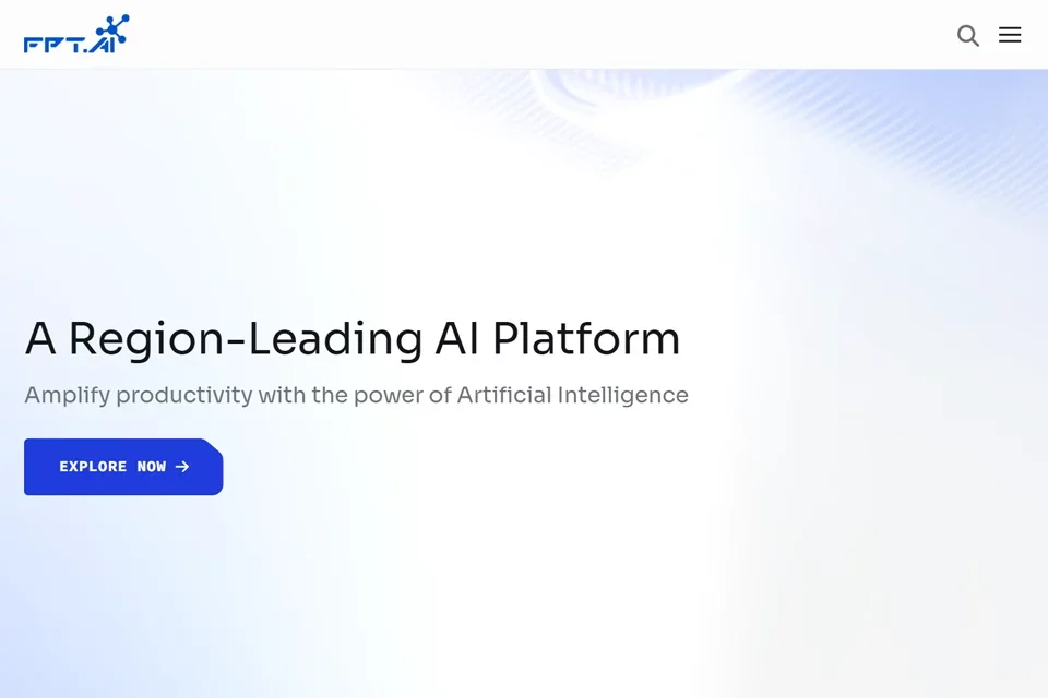 FPT.AI 网站预览图