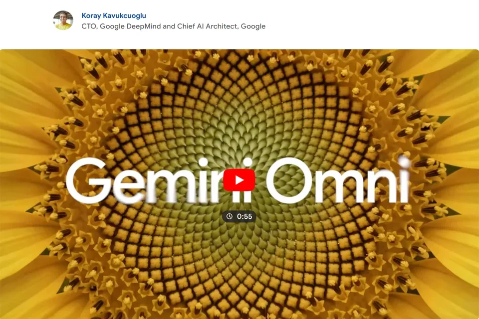Gemini Omni 网站预览图