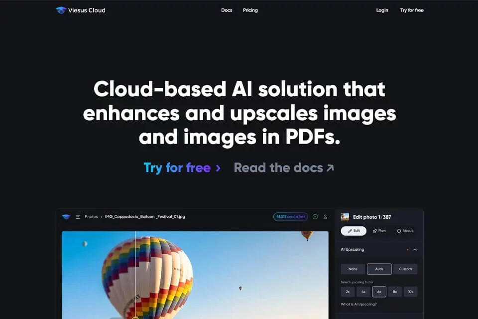 Viesus Cloud 网站预览图