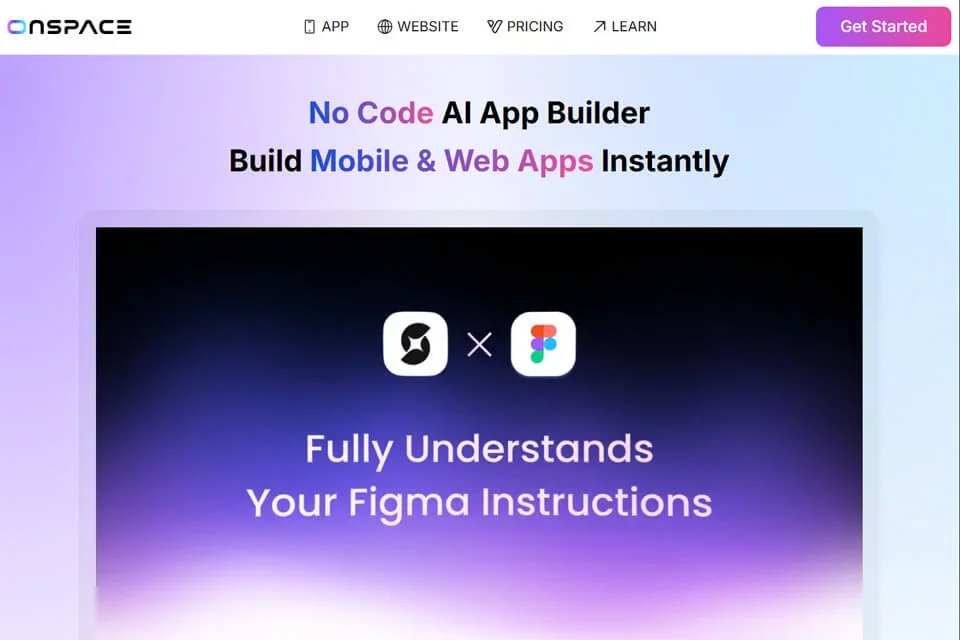 Onspace 网站预览图