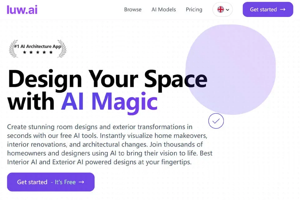 Luw AI 网站预览图
