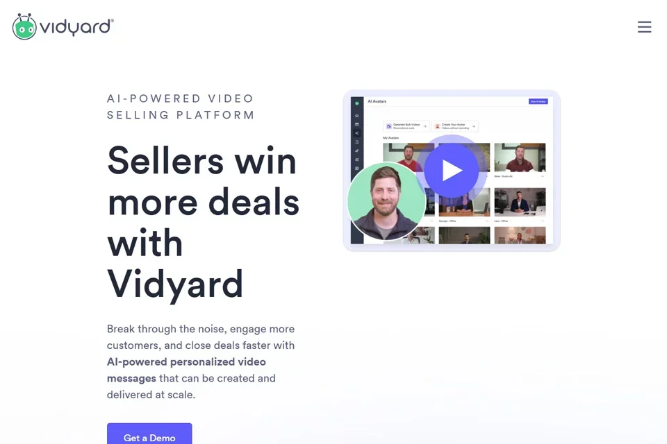 Vidyard 网站预览图