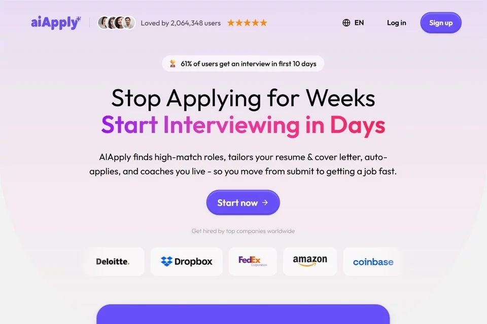 AIApply 网站预览图